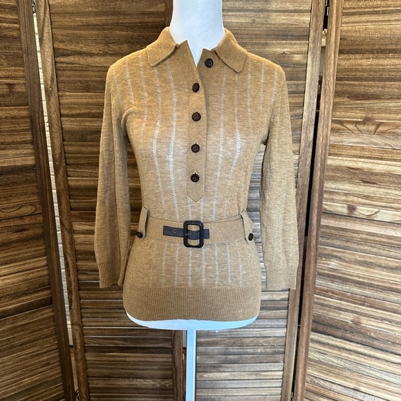 Tory Burch Sweaters - Tory Burch Belted Sweater Top Wool